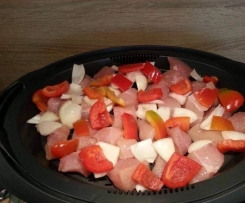 Tinas Spezialrezept "Fleisch mit Schaschliksoße"