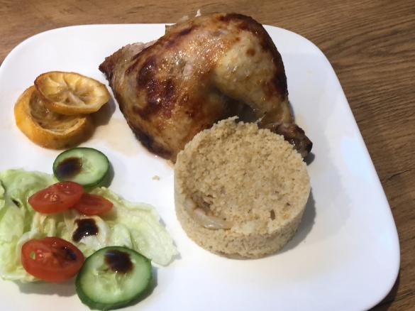 Brathähnchen mit Couscous - Schmid Oma