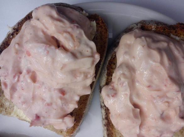 Paprika Quark, fit in den morgen