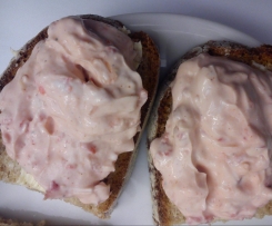 Paprika Quark, fit in den morgen