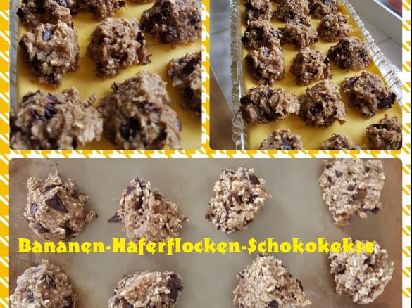 Bananen-Haferflocken-Schokokekse