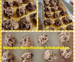 Bananen-Haferflocken-Schokokekse