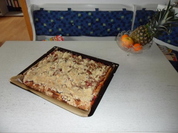Pflaumenkuchen vom Blech mit Streuseln