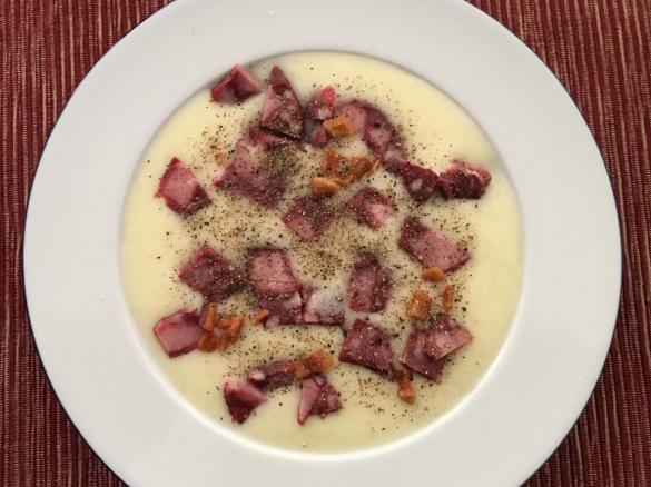 Bottermelksanballerse , Buttermilch - Kartoffelsuppe