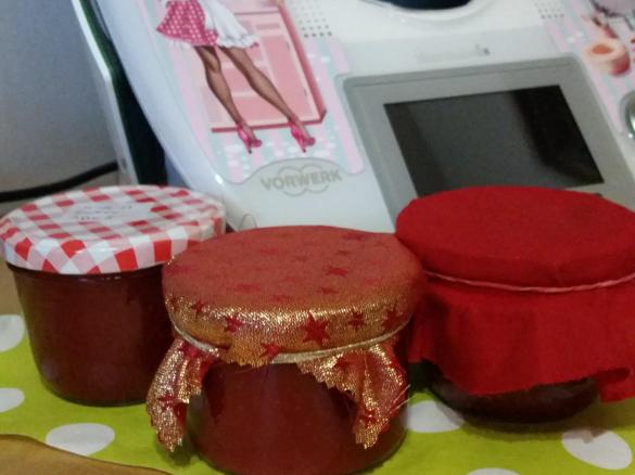 Erdbeermarmelade mit After Eight (Minzschokolade)