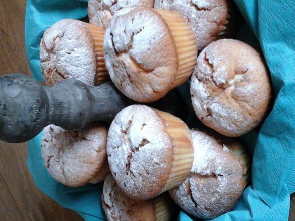 Vanillemuffins mit Schokokern