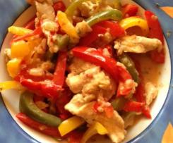 Variation Hähnchenfilet mit Paprikagemüse All-in-one mit Reis