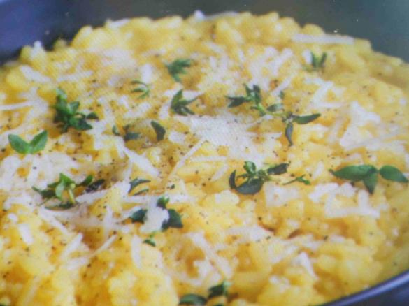 Weisswein-Safran-Risotto