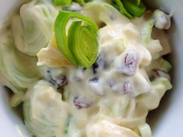 Porreesalat á la Sansibar