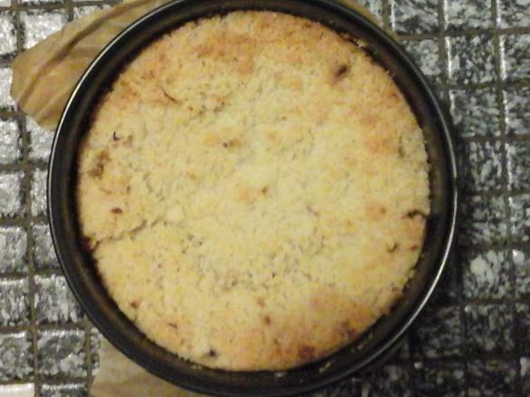 Rhabarber Streuselkuchen vegan