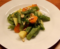 Warme Bohnen/Gemüsesalat / Vegan/ leicht einfach köstlich 
