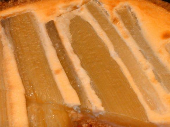 Rhabarberkuchen mit Schmand