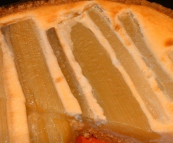 Rhabarberkuchen mit Schmand