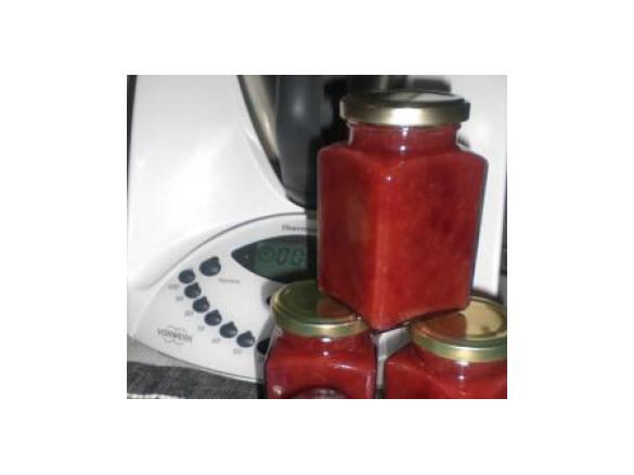 Pflaumenmarmelade mit Rohrzucker