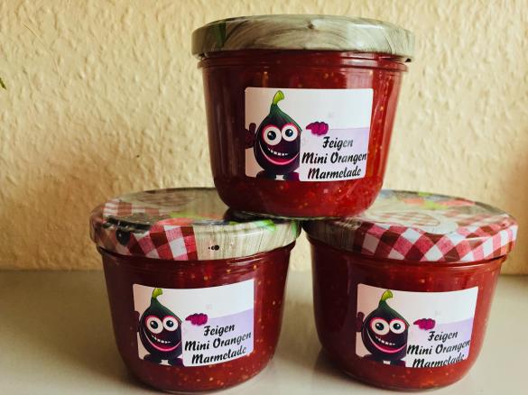 Feigen Marmelade mit Mini Orangen