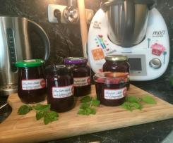 Blaubeer-Apfelmarmelade mit Zitronenmelisse