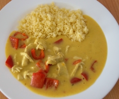 Puten-Curry-Geschnetzeltes mit Couscous