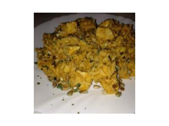 Chicken indisch mit Kokosnussmilch