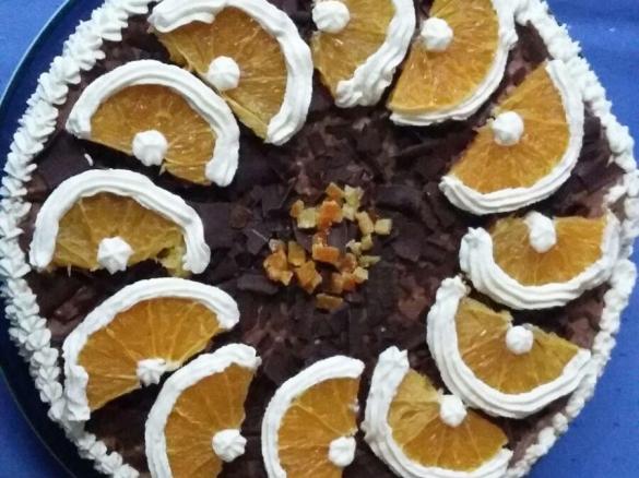 Orangen (Apfelsinen) - Grand Marnier Torte