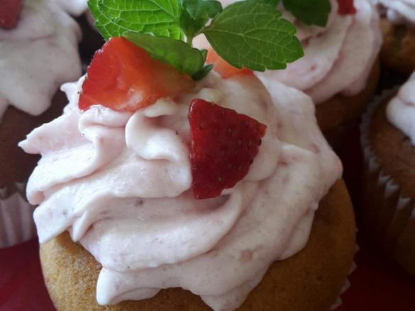 Erdbeer-Cupcakes