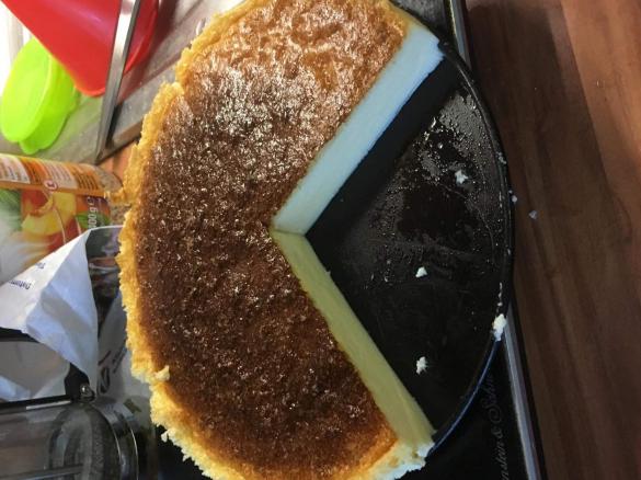 Käsekuchen mit drei Zutaten 