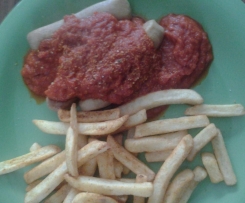 fruchtige Currysoße vegan zur Currywurst 