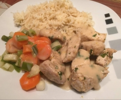 Zitronen-Curry-Hähnchen zu Reis (aus den Finessen 6/2015)  