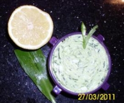 Bärlauchbutter mit Zitrone