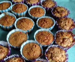 Käse-Muffins mit Paprika oder Schinken