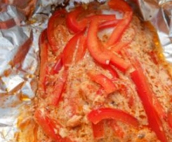 Fischfilet unter Pesto Creme fraiche Haube " Rezept des Tages 21.9.12"