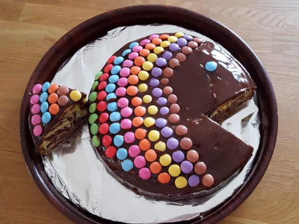 Regenbogenfisch-Zebrakuchen
