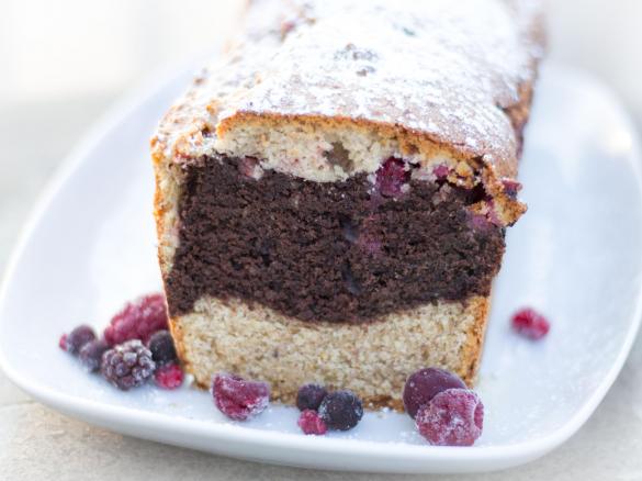 Schoko-Nuss-Johannisbeer Kuchen