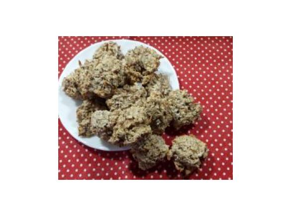 Apfel Dinkelflocken Plätzchen ohne Zucker