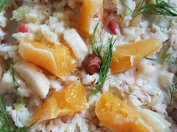 Fenchel Salat Fenchelsalat mit Orange, Apfel und Banane