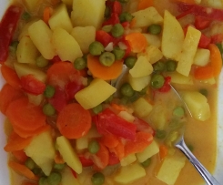 Buntes Kartoffelcurry, WW, Weight Watcher tauglich