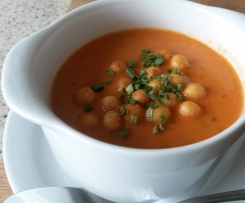 Variation von Tomatensuppe Cremig und fruchtig