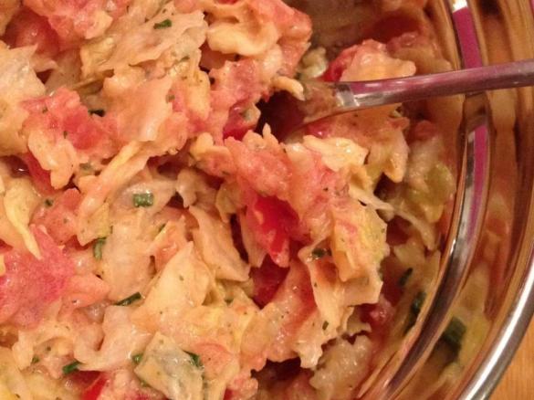 Eisbergsalat mit Tomaten