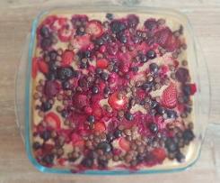 Baked Oats mit Früchten Vegan