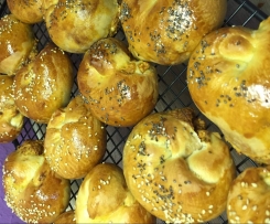 Schafskäse-Schnecken mit Frischkäse