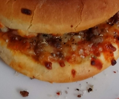 Männer-Monster-Party-Pizza-Burger - Hüftgoldalarm