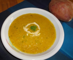 Spitzkohl-Süßkartoffel Suppe / low carb