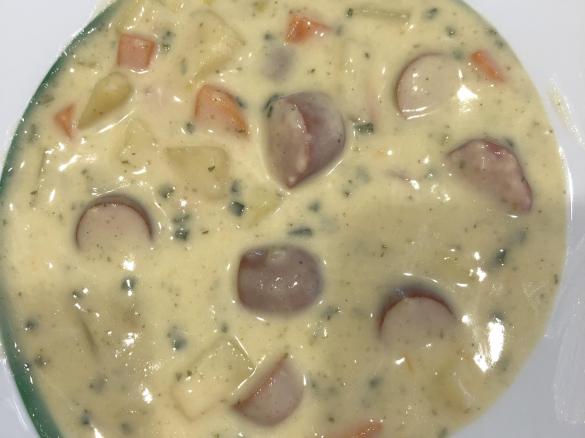 Variation Kartoffelsuppe