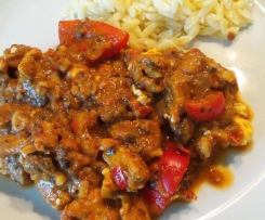 Variation von Gyros in Metaxasauce