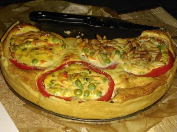 Paprika-Ricotta-Quiche