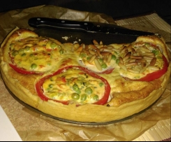 Paprika-Ricotta-Quiche