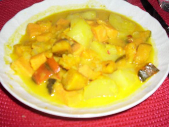 Süßkartoffel-Kürbis-Eintopf