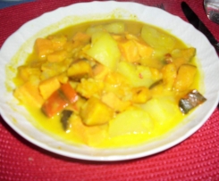 Süßkartoffel-Kürbis-Eintopf