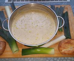 Hackfleisch-Käse-Lauch-Suppe