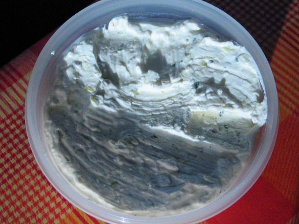 Frischkäse-Porree-Aufstrich