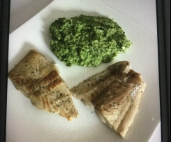 low carb Broccoli mit Lachs